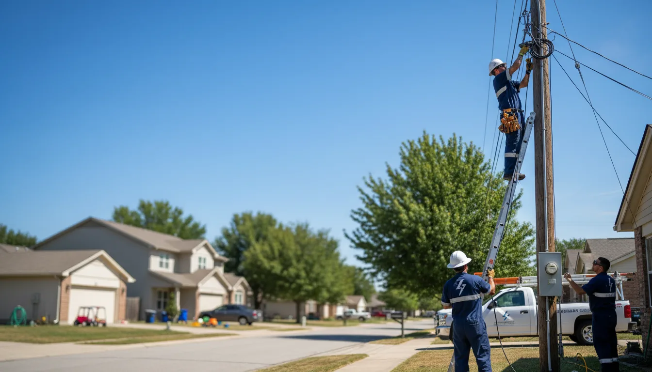 Residential electrician providing installation services in Sumner, ME